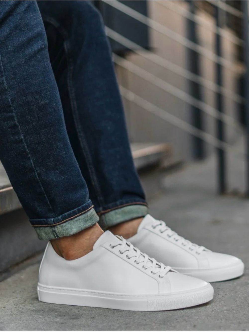 Thursday Premiere low top white leather lace up sneakers men’s shoes 10.5 - Picture 5 of 14